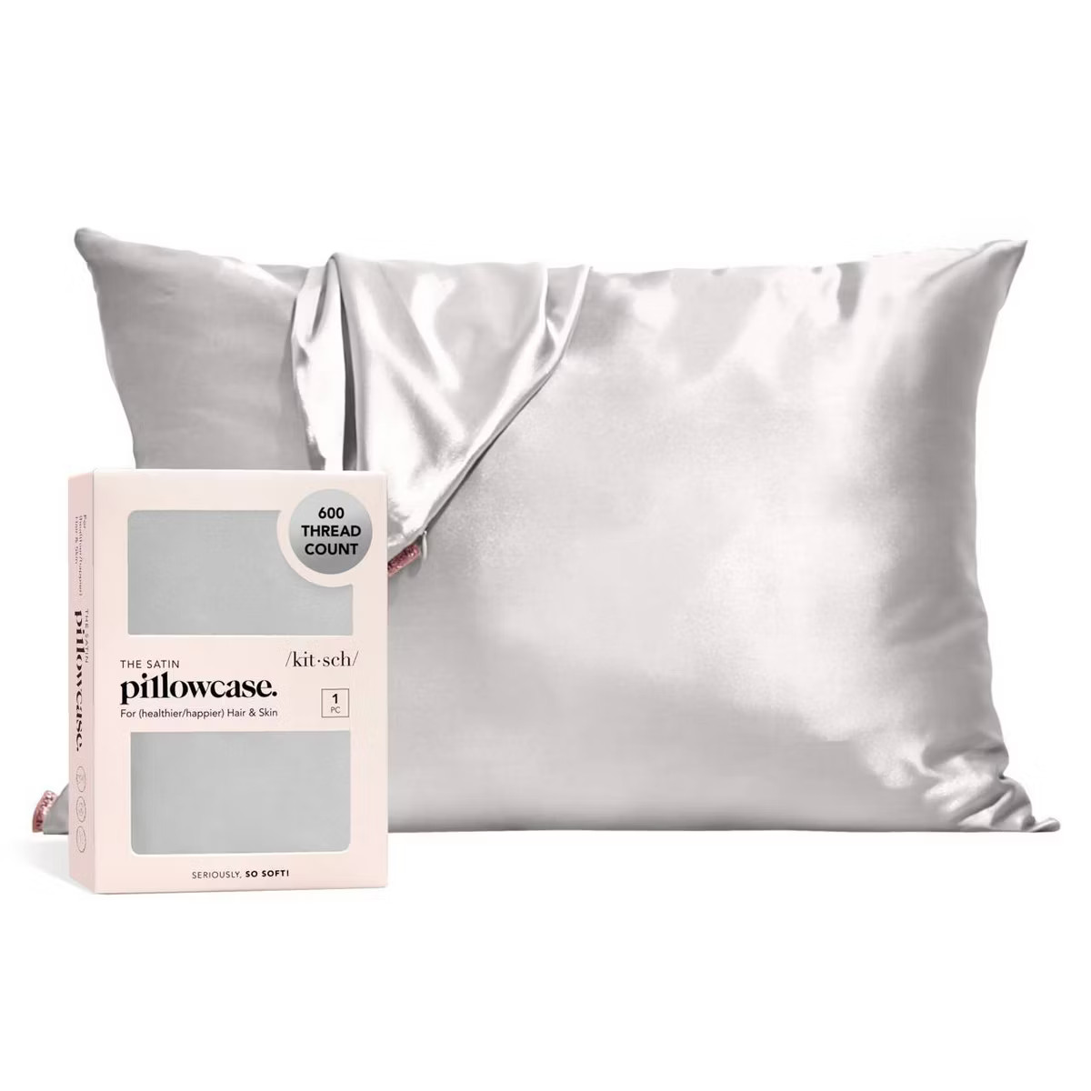 Kitsch Queen Size Satin Standard Pillowcase Thread Count "600" | Target