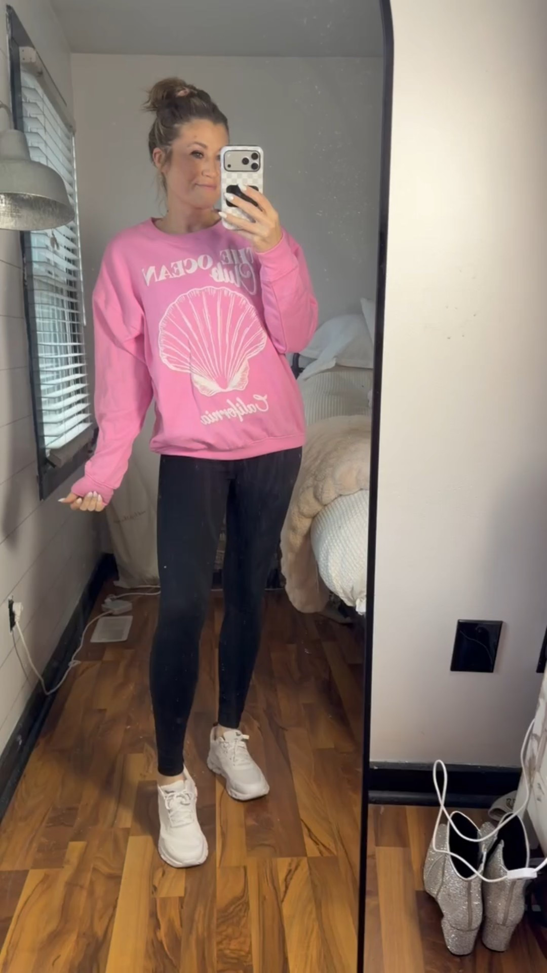 This pink sweatshirt with white coastal detailing is such a cute and cozy piece. I love the beachy graphic, it adds the perfect relaxed vibe and is so easy to throw on with shorts or leggings for everyday wear.

pink coastal sweatshirt, beach graphic sweatshirt, casual comfy sweatshirt, oversized sweatshirt outfit, spring casual outfit, travel day outfit, relaxed weekend style, coastal casual outfit, everyday loungewear style, cute graphic sweatshirt, SavannahK

#LTKmomlife #LTKActive #LTKSeasonal