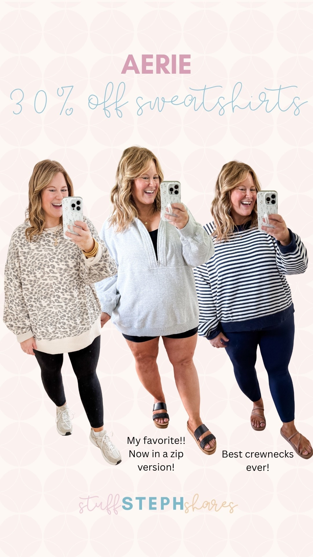 Aerie sweatshirts on sale! Run oversized - I wear a large

#LTKSaleAlert #LTKMidsize #LTKmomlife