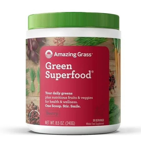 Amazing Grass Green Superfood Powder, Berry, 30 Servings | Walmart (US)