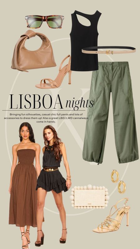 Picked up some fun dresses and my favorite cargo pants this season to wear for trendy restaurants in Lisboa! I’d bring lower heels as well I’m linking here as options  

#LTKtravel #LTKshoecrush #LTKstyletip