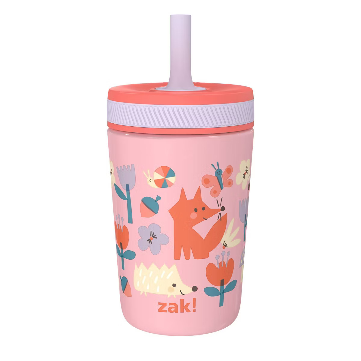 Zak Designs 12oz Forest Fun Stainless Steel Vacuum Kelso Tumbler Pink | Target