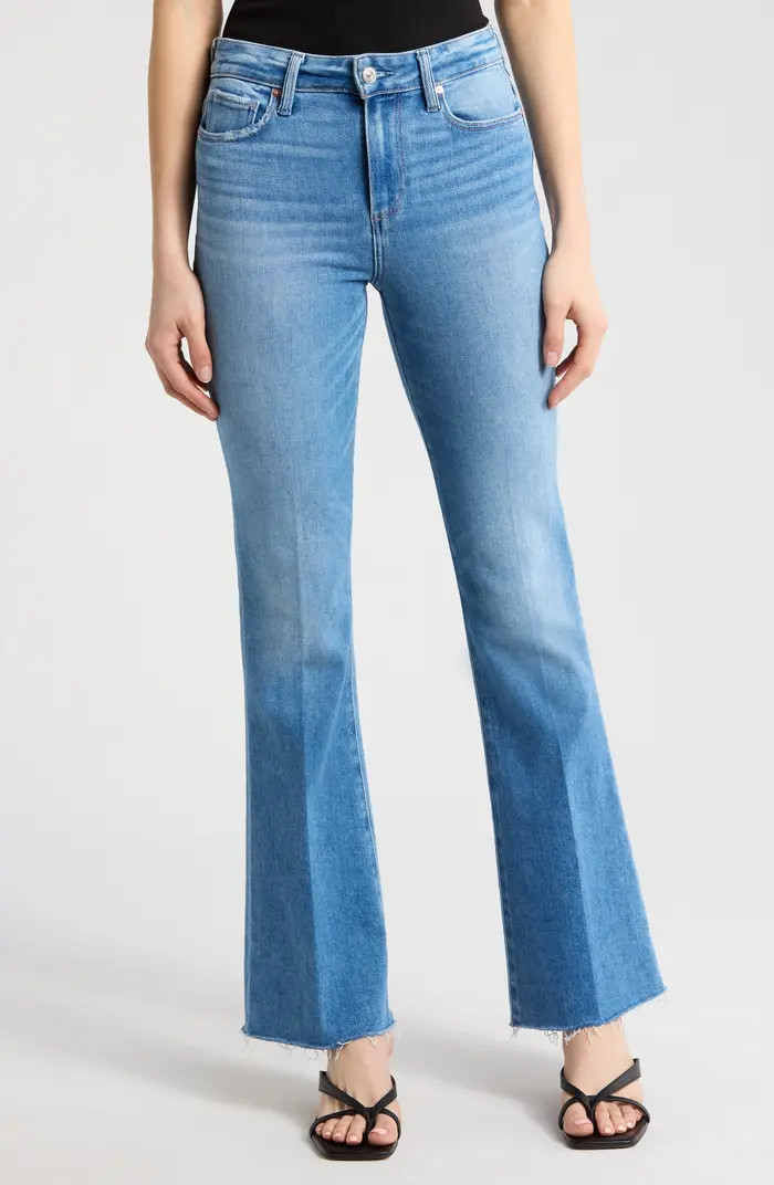 PAIGE Laurel Canyon Raw Hem Bootcut Jeans | Nordstrom | Nordstrom