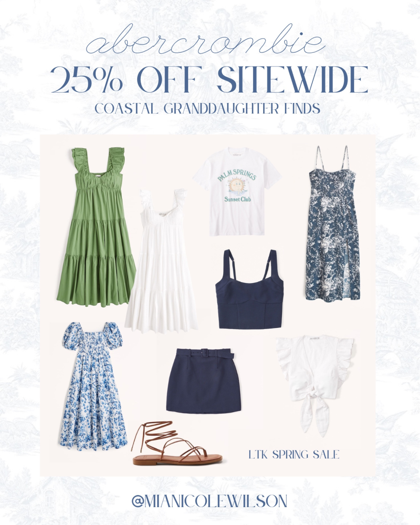 25% off site wide thru LTK App at Abercrombie with code AFLTK! Score some coastal grandmother coastal granddaughter pieces on sale! Coastal cowboy, spring dresses, Easter dresses, spring outfits, Grandmillennial outfits, preppy outfits 

#LTKFind #LTKSale #LTKSeasonal