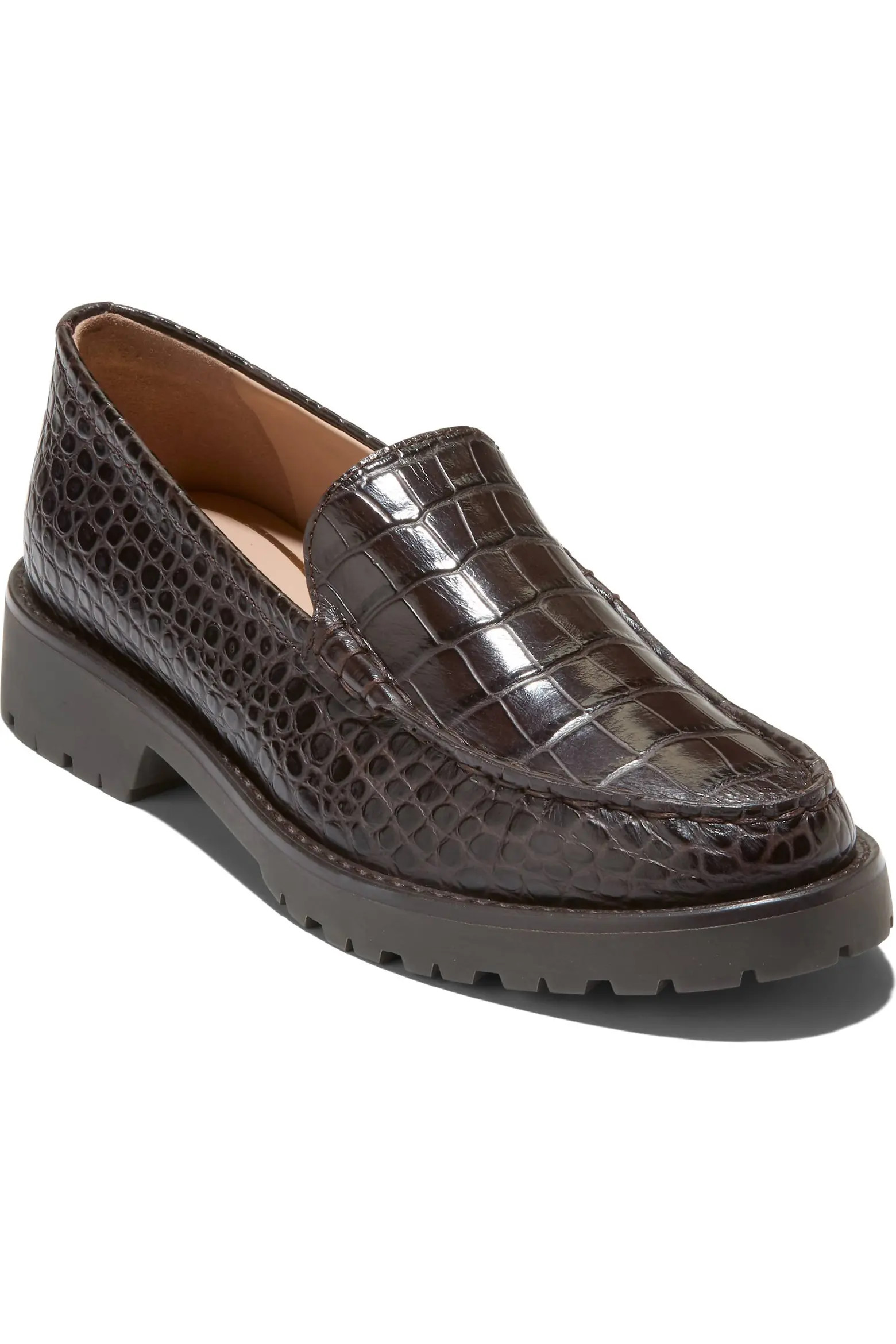 Thelle Croc Embossed Loafer (Women) | Nordstrom | Nordstrom