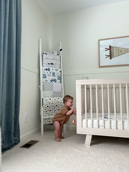 Baby boy nursery
Nursery decor
Neutral nursery
Neutral crib
Baby boy
Velvet curtains
Blue curtains
Blanket ladder
Baby blankets 
Toddler bedroom
Toddler bed
Convertible crib

#LTKbump #LTKfamily #LTKhome