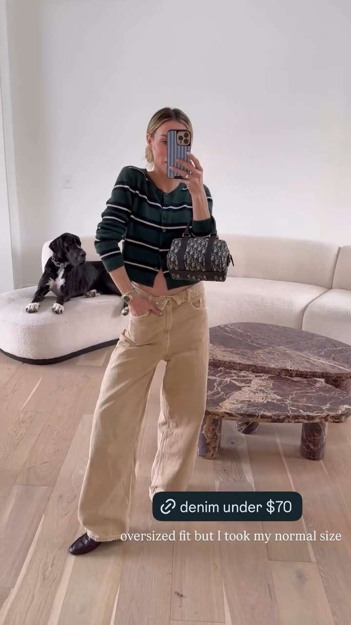 Zara denim under $70!! Oversized fit but I took my normal size✨ 

 #LTKdayinmylife #LTKgrwm #LTKootd