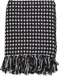 SARO LIFESTYLE Cross Stitch Design Throw | Amazon (US)
