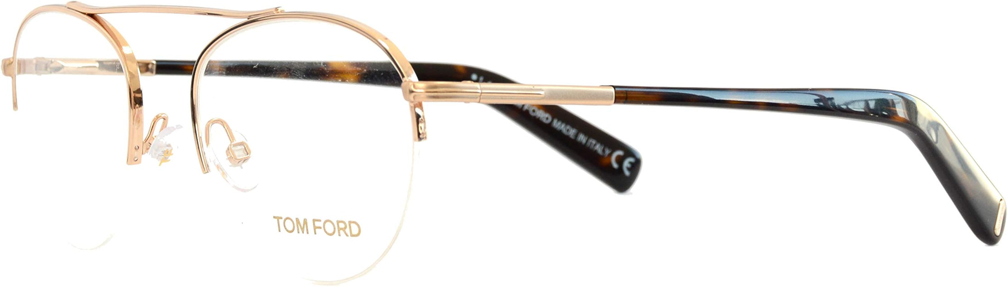 Eyeglasses Tom Ford FT5451 28B gold frame Size:48-19-140 | Amazon (US)
