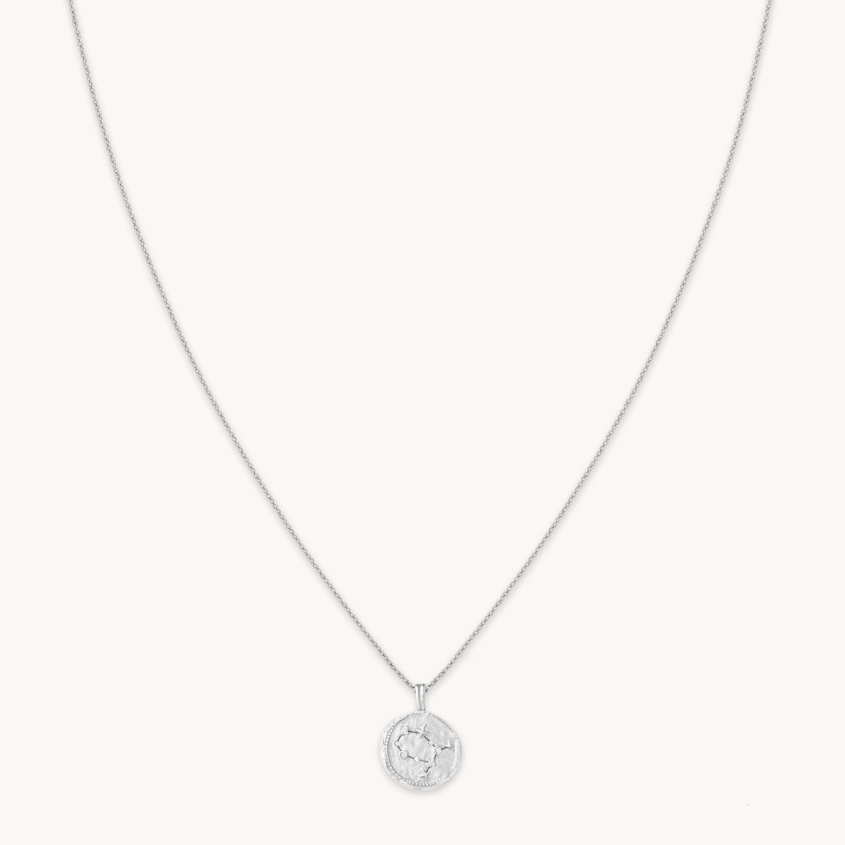 Gemini Zodiac Silver Pendant Necklace | Astrid & Miyu Necklaces | Astrid & Miyu US