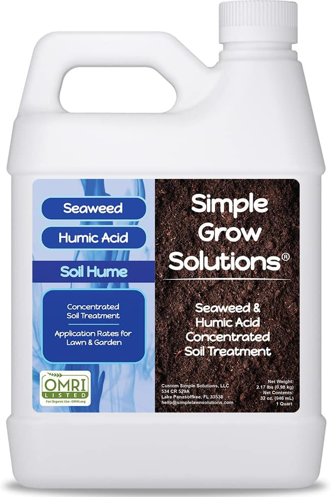 Organic Super Seaweed Humic Acid Blend- Liquid Sea Kelp for Grass and Plants - Soil Hume - Simple... | Amazon (US)