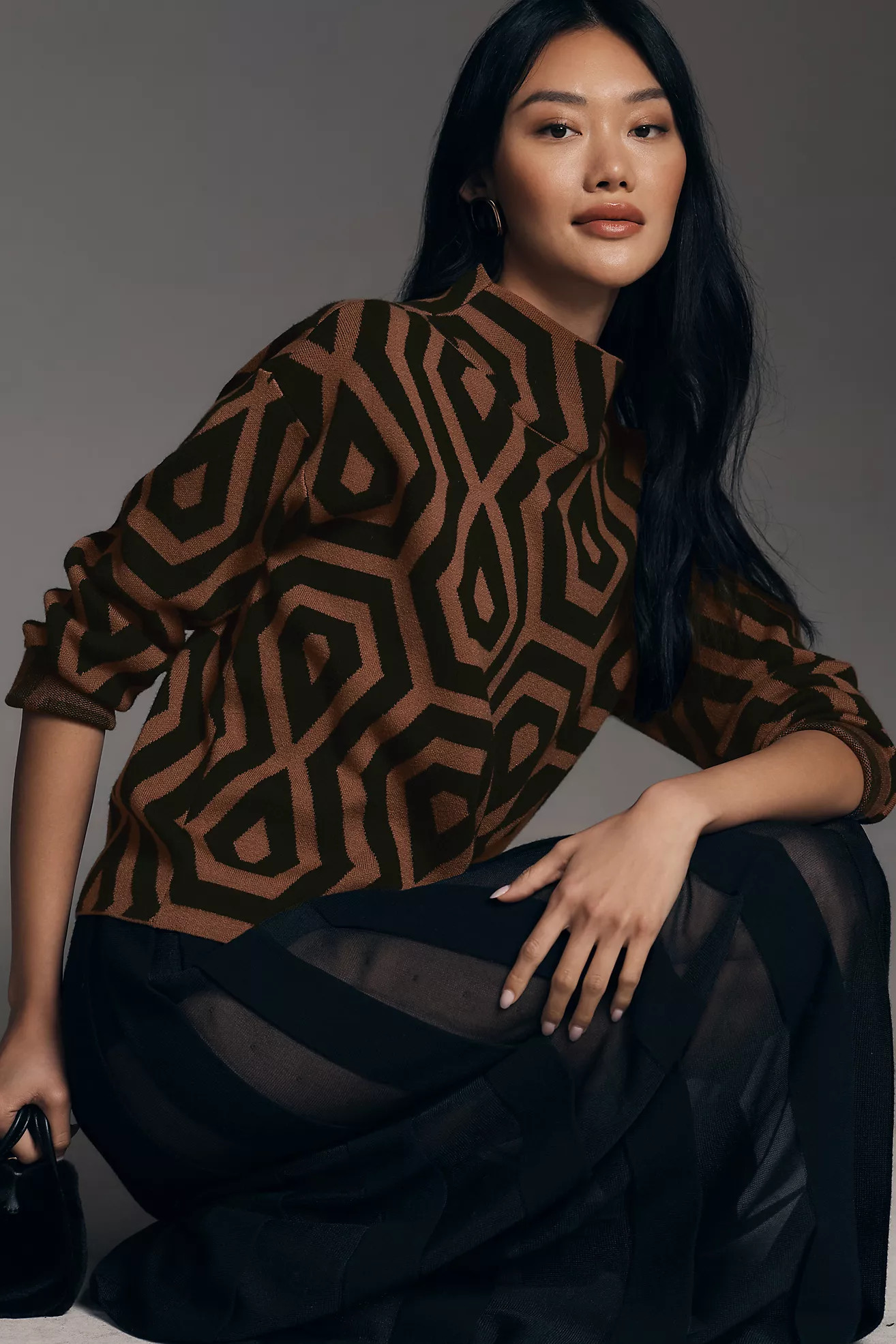 The Carys Mock-Neck Sweater by Maeve | Anthropologie (US)