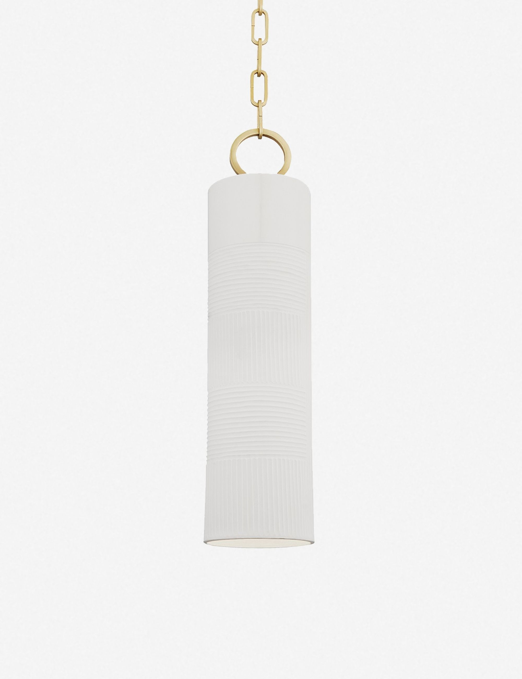 Lorrin Pendant Light, White | Lulu and Georgia 