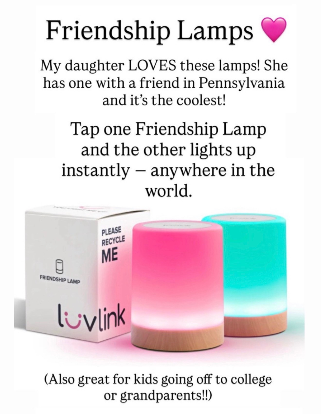 Friendship lamps are the best for families, friends and college kids!

#LTKmomlife