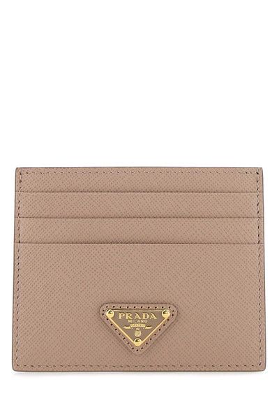 Prada Logo Plaque Cardholder | Cettire Global