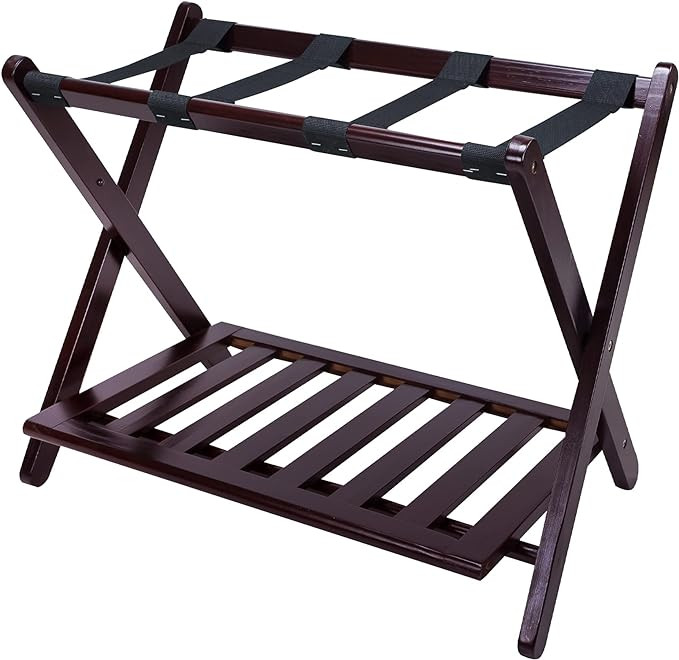 Casual Home 102-24 Extra Wide Luggage Rack, Espresso | Amazon (US)