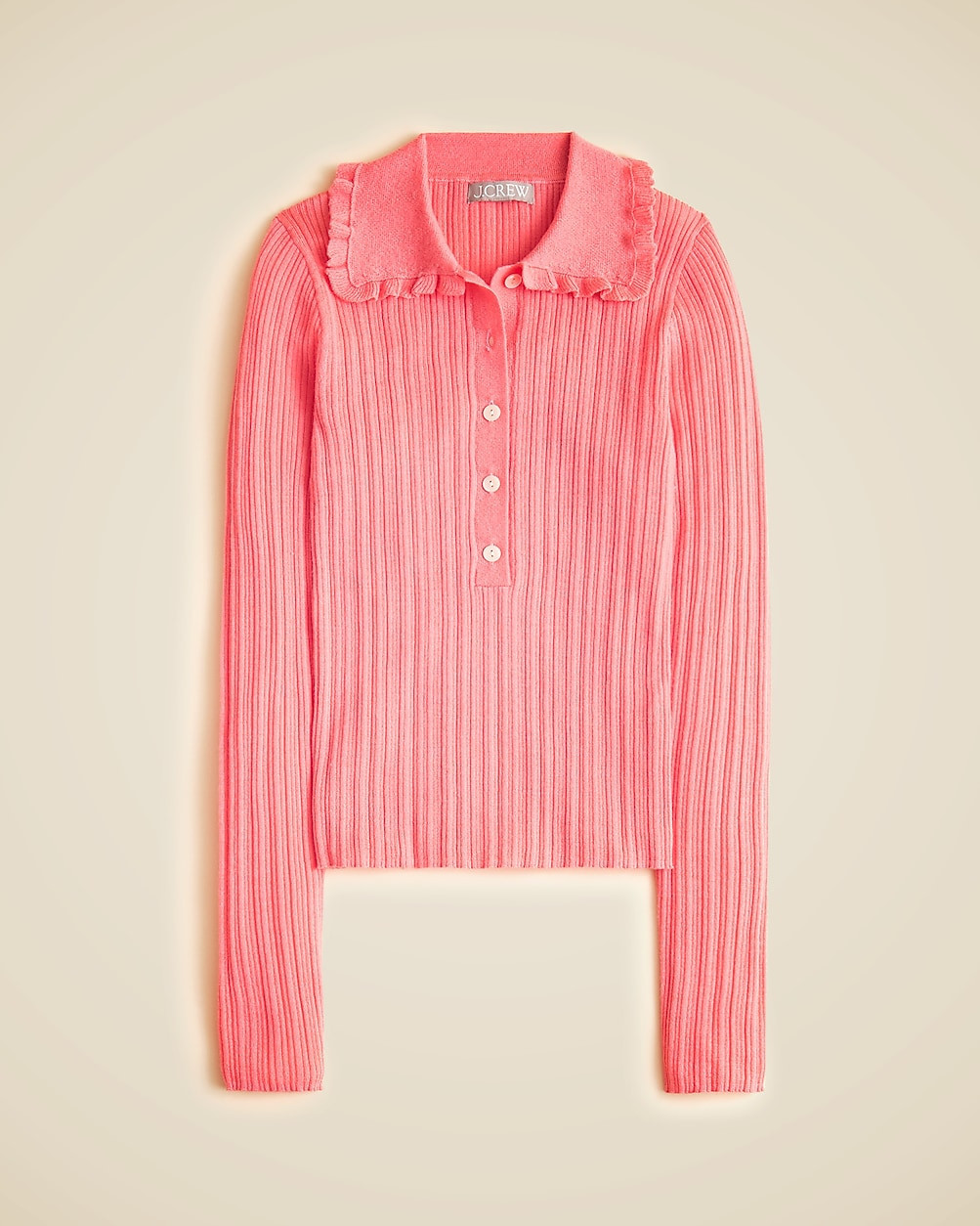Ruffle-collar sweater-tee in merino wool | J. Crew US