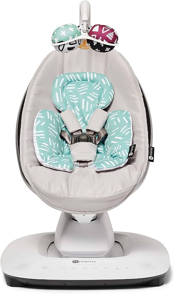 4moms MamaRoo Multi-Motion Baby Swing in Classic Grey with Mesh Infant Insert, Mint | Amazon (US)
