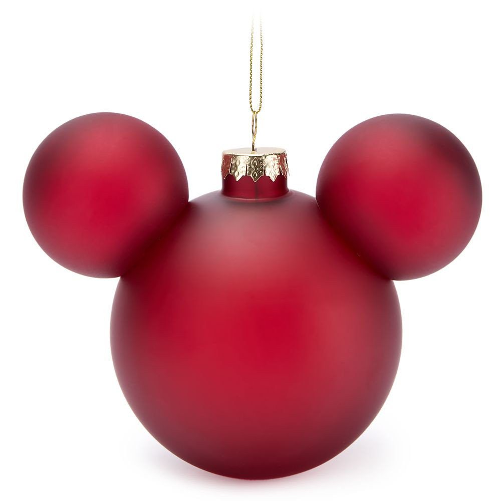 Mickey Mouse Icon Ball Ornament – Red | Disney Store