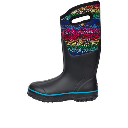 BOGS Women s Classic High Farm Boot Rainbow Dots Black Multi - 72761-009 BLK MULTI | Walmart (US)