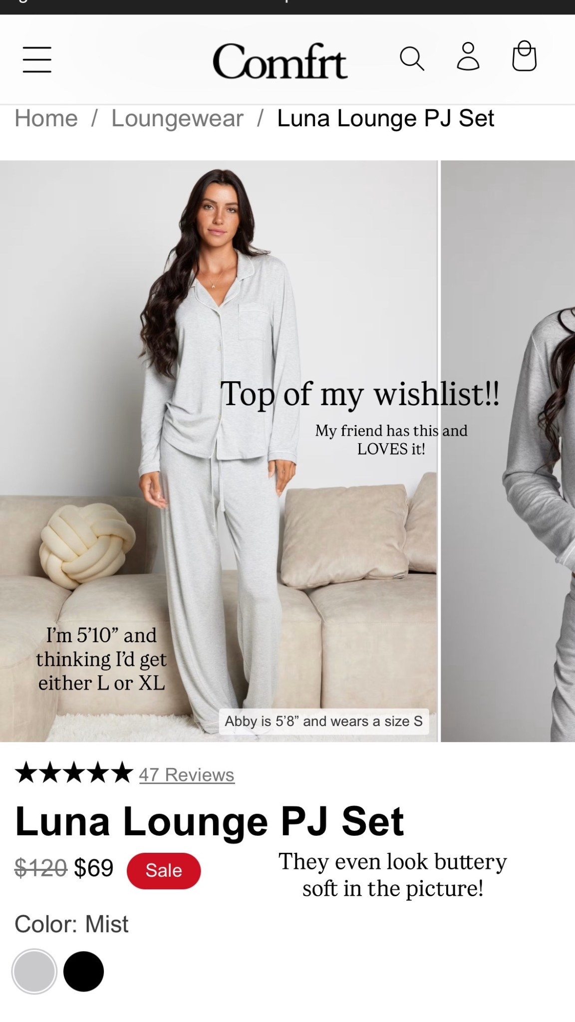 Dreamy soft lounge set vibes ✨
The Luna Lounge PJ Set in Mist. My friend has it & LOVES it!
I’m 5’10” and would do a L or XL for that relaxed fit 💤
Perfect holiday gift!
#Loungewear #PJSet #GiftIdea #Comfrt #CozySeason

#LTKGiftGuide #LTKSaleAlert #LTKFindsUnder100