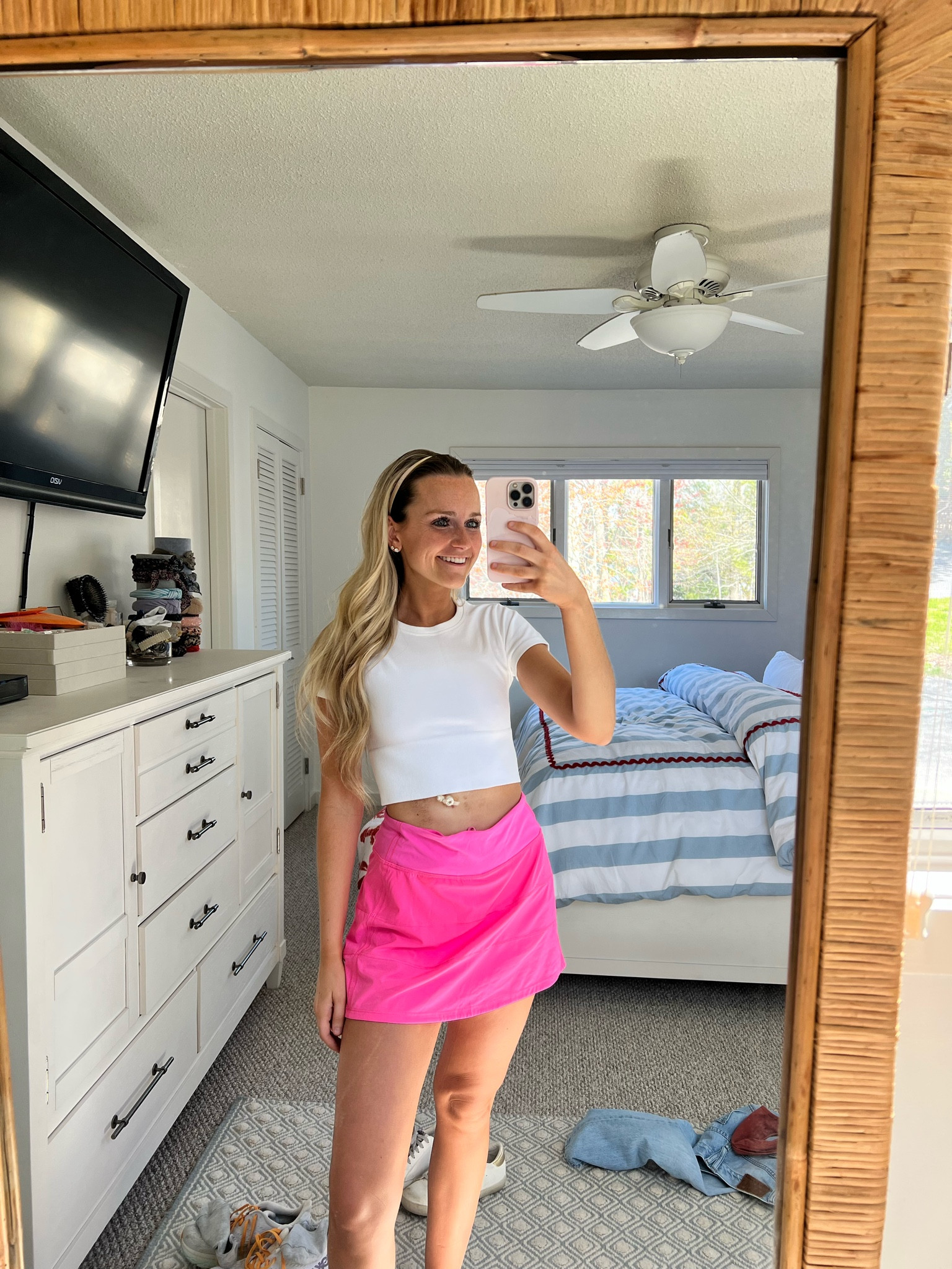 I have this skirt in 2 colors but want them all! So flattering and cute with sneakers.

#LTKunder100 

#LTKSeasonal