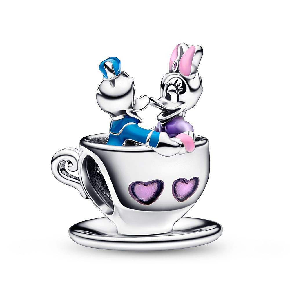 Donald Duck and Daisy Duck Teacup Charm by Pandora – Mad Tea Party | Disney Store