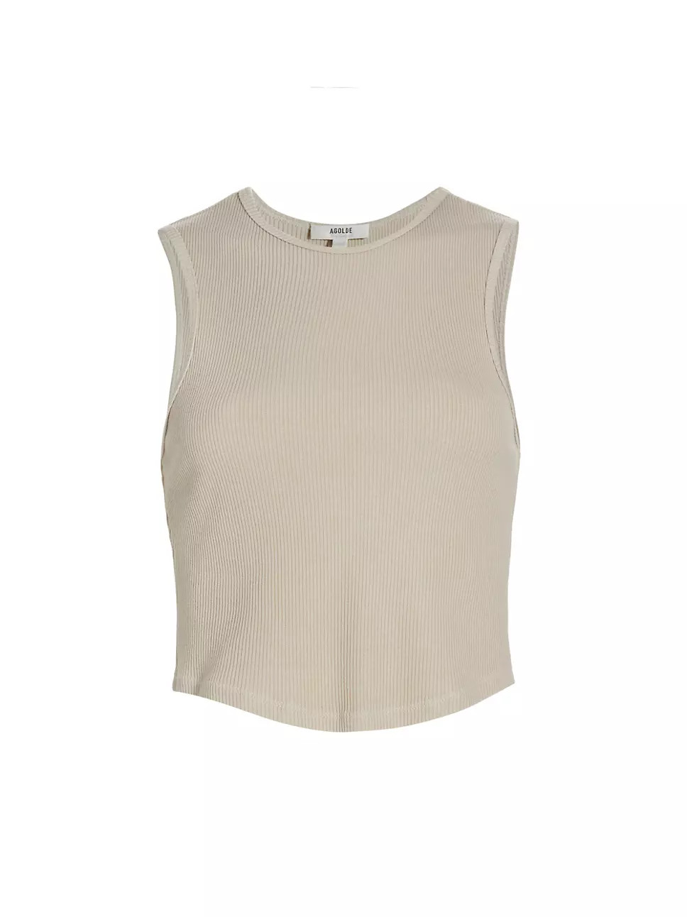Agolde Nova Rib-Knit Cropped Tank | Saks Fifth Avenue