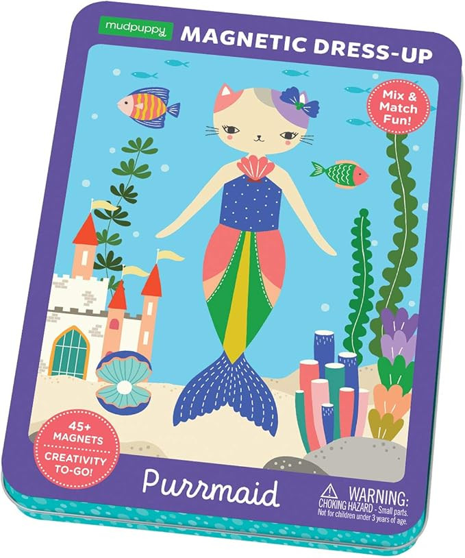 Mudpuppy Purrmaid Magnetic Dress-up | Amazon (US)