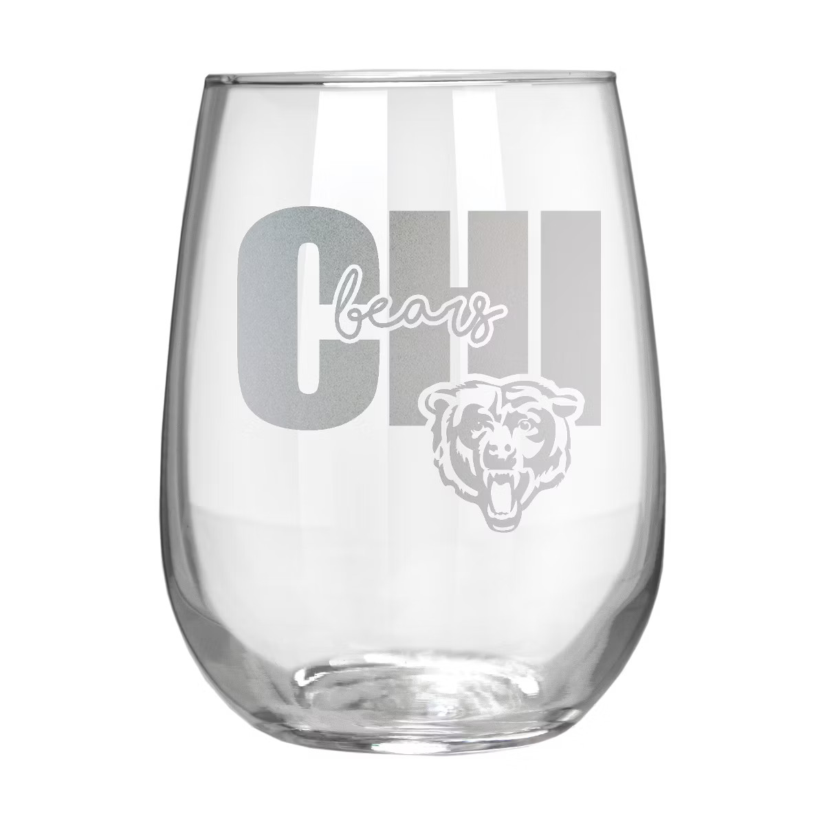 NFL Chicago Bears The Vino Stemless 17oz Wine Glass - Clear | Target