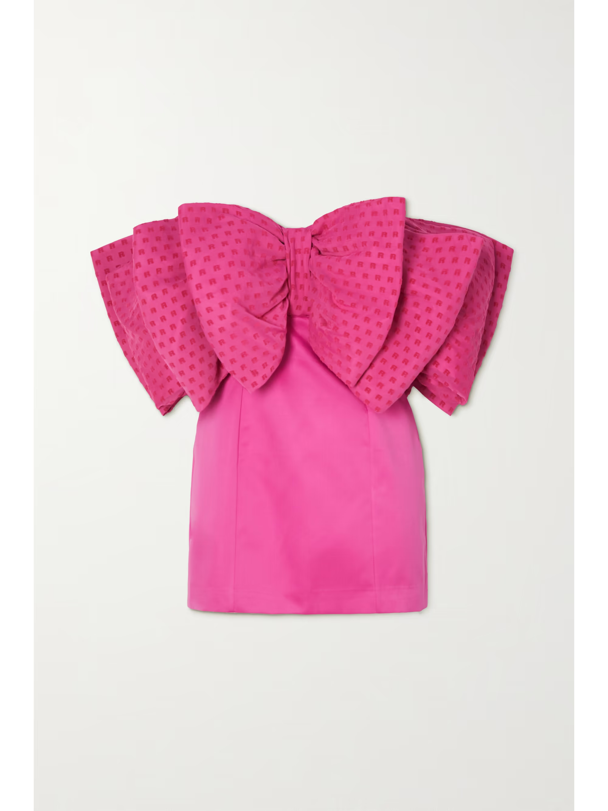 Natalie bow-detailed recycled crepe mini dress | NET-A-PORTER (US)