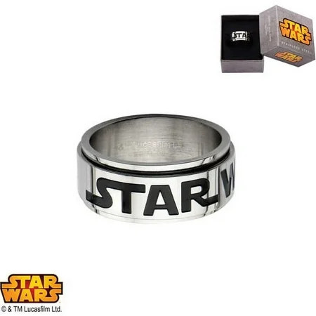 Disney Stainless Steel Logo Spinner Ring | Walmart (US)