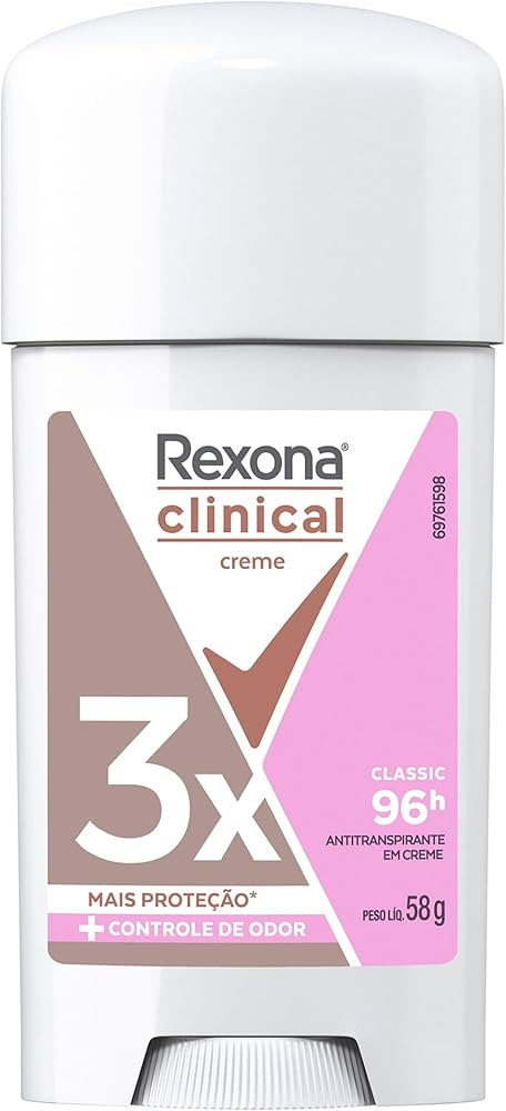 Rexona Clinical Antitranspirante Creme Classic 58G | Amazon (BR)