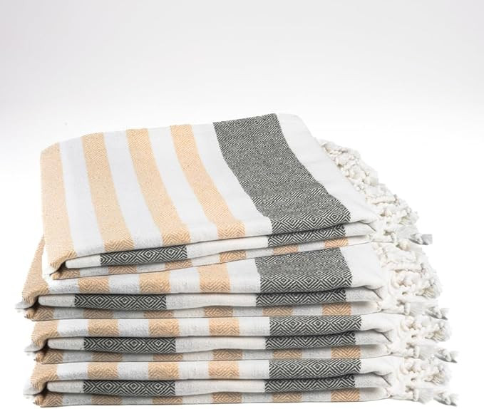 Cotton Turkish Beach Towel with Towels Oversized 36"x72" Pool Absorbent Extra Large Quick Dry San... | Amazon (US)