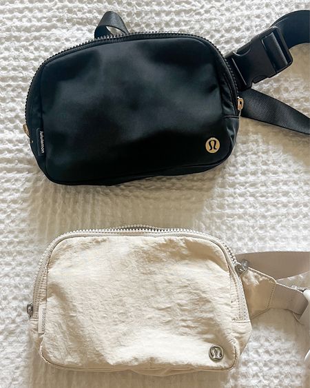 Loving the large Lululemon belt bag! 

Top: black with gold hardware
Bottom: white Opal 

#LTKSeasonal #LTKitbag #LTKFind