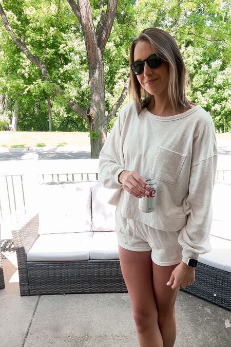 The set is currently 30% off! Comes in a few colors and it’s so comfy! It’s a perfect lightweight material too for these hot summer months

for reference, I’m wearing a size medium in both the top and the bottom.

#LTKStyleTip #LTKFindsUnder50 #LTKMidsize
