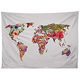 Deny Designs Bianca Green Its Your World Tapestry, 50" x 60", Multi | Amazon (US)
