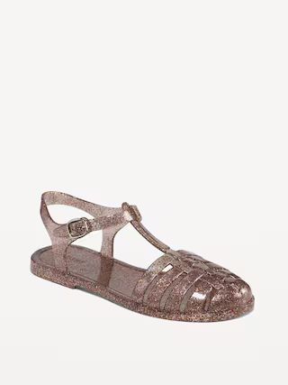 Shiny Jelly Fisherman Sandals for Girls | Old Navy (US)