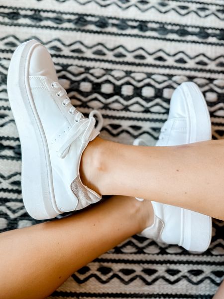 My fav $19 Walmart sneakers! These are SO comfy and go with anything! You can wear them with shorts, jeans, flowy skirts and casual dresses. They run tts. 

#LTKshoecrush #LTKBacktoSchool #LTKstyletip