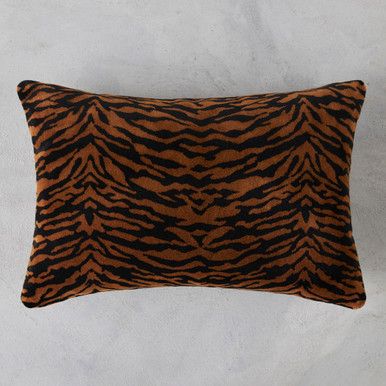 Kingston Lumbar Pillow - Black/Caramel | Z Gallerie