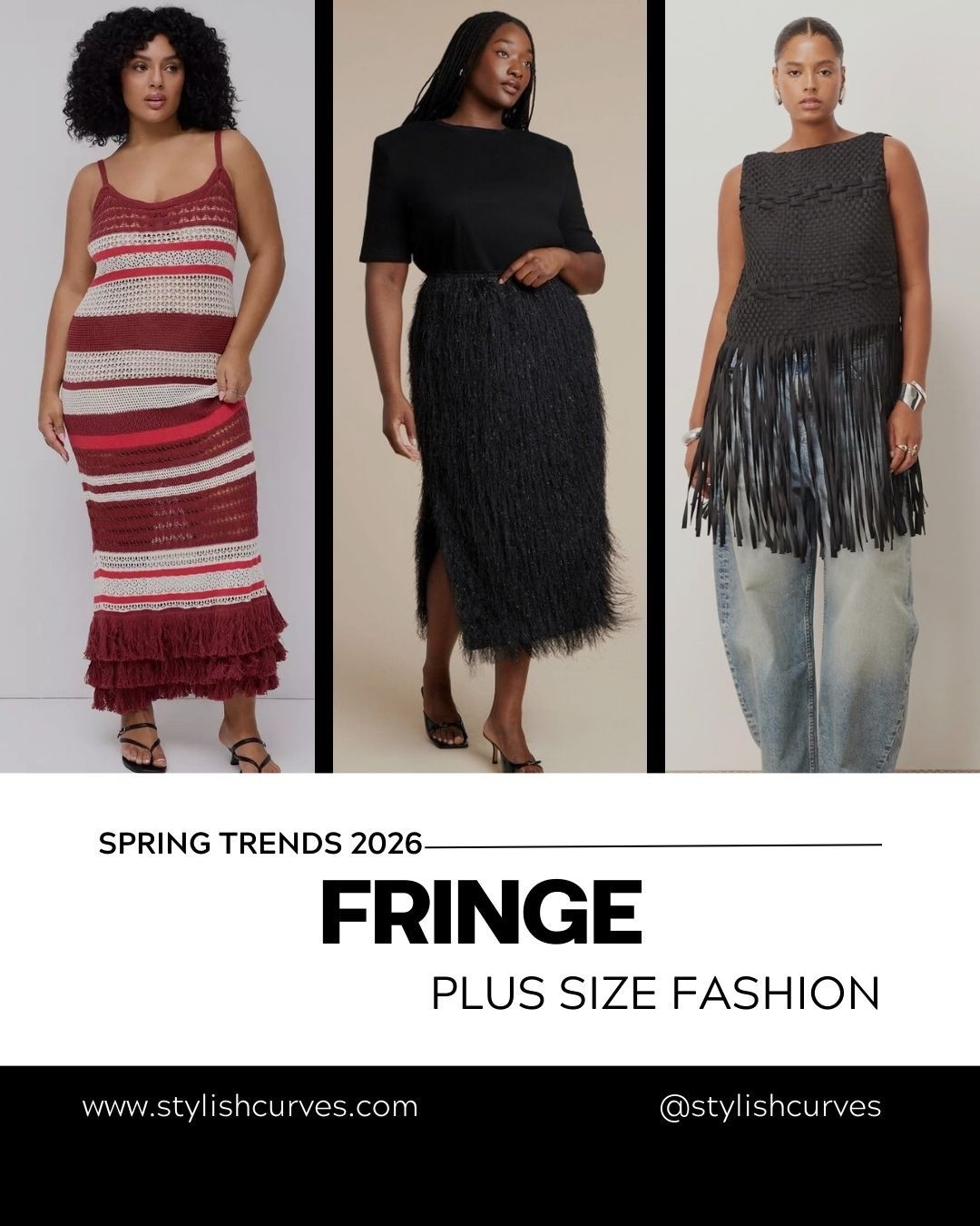 Top spring 2026 fashion trends and where to shop them in plus sizes. My fave fringe trend picks 

#LTKPlusSize #LTKOver40 #LTKMidsize