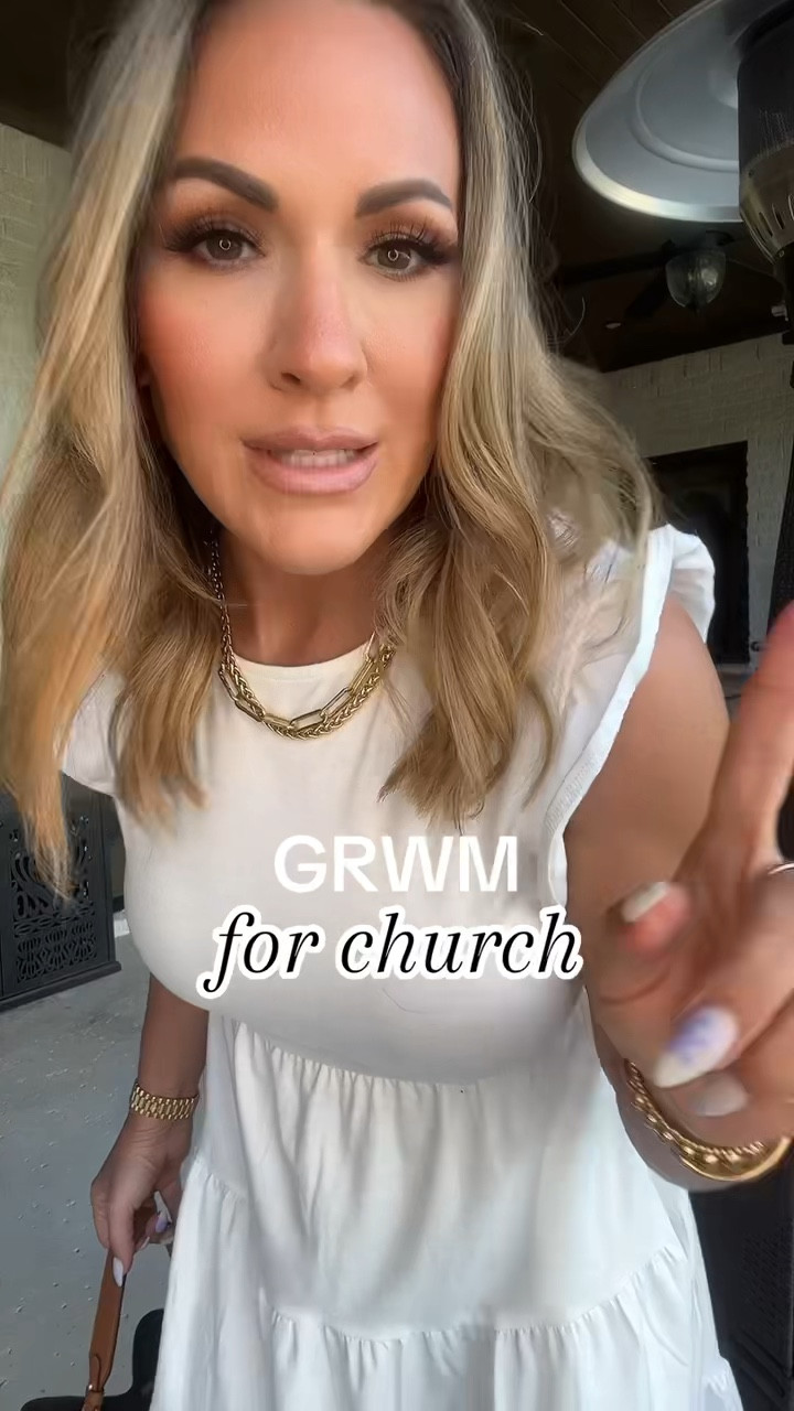 Church fit! Happy Sunday Loves 🤍 

dress: @Amazon Fashion  jewelry: @Brenda Grands Jewelry  shoes: @Express  bag: @strathberry 

 #OOTD #sundaybest #grwm #lgd #getreadywithme #letsgetdressed #wiw #churchoutfit