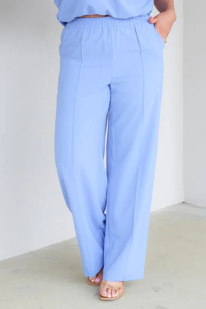 Pretty With Purpose Chambray Wide Leg Pant | The Willow Tree