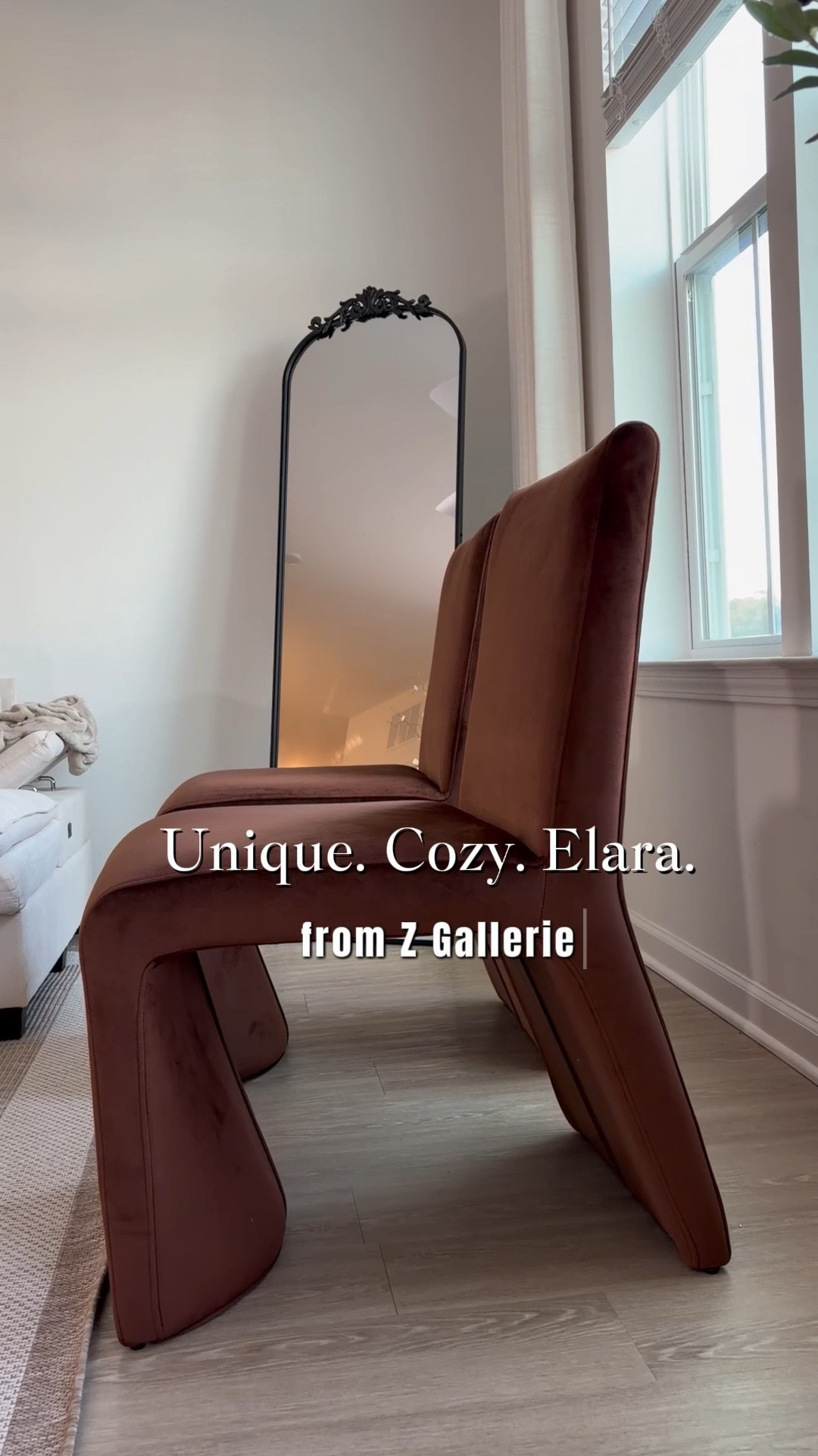 Stunning chairs! Absolutely beautiful and elegant. Elara design. Brow color! Perfect for any space. What do you think?? 