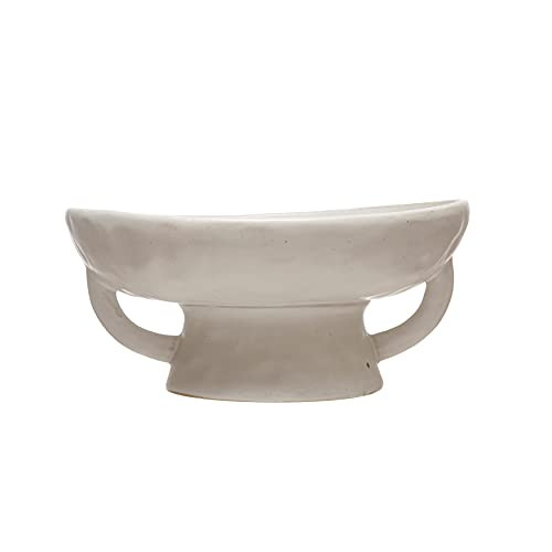 Creative Co-Op Stoneware Bowl w Reactive Glaze, White | Amazon (US)