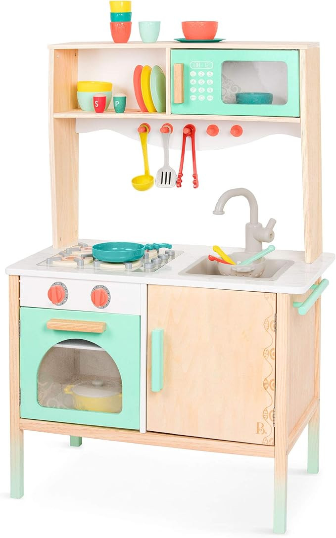 B. toys- Mini Chef Kitchenette- Pretend Play Wooden Play Kitchen – Kitchen for Kids – Kitchen... | Amazon (US)