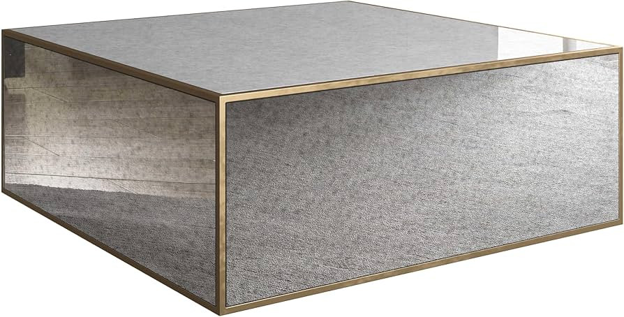 TOV Furniture Lana Mirrored Large Coffee Table | Amazon (US)