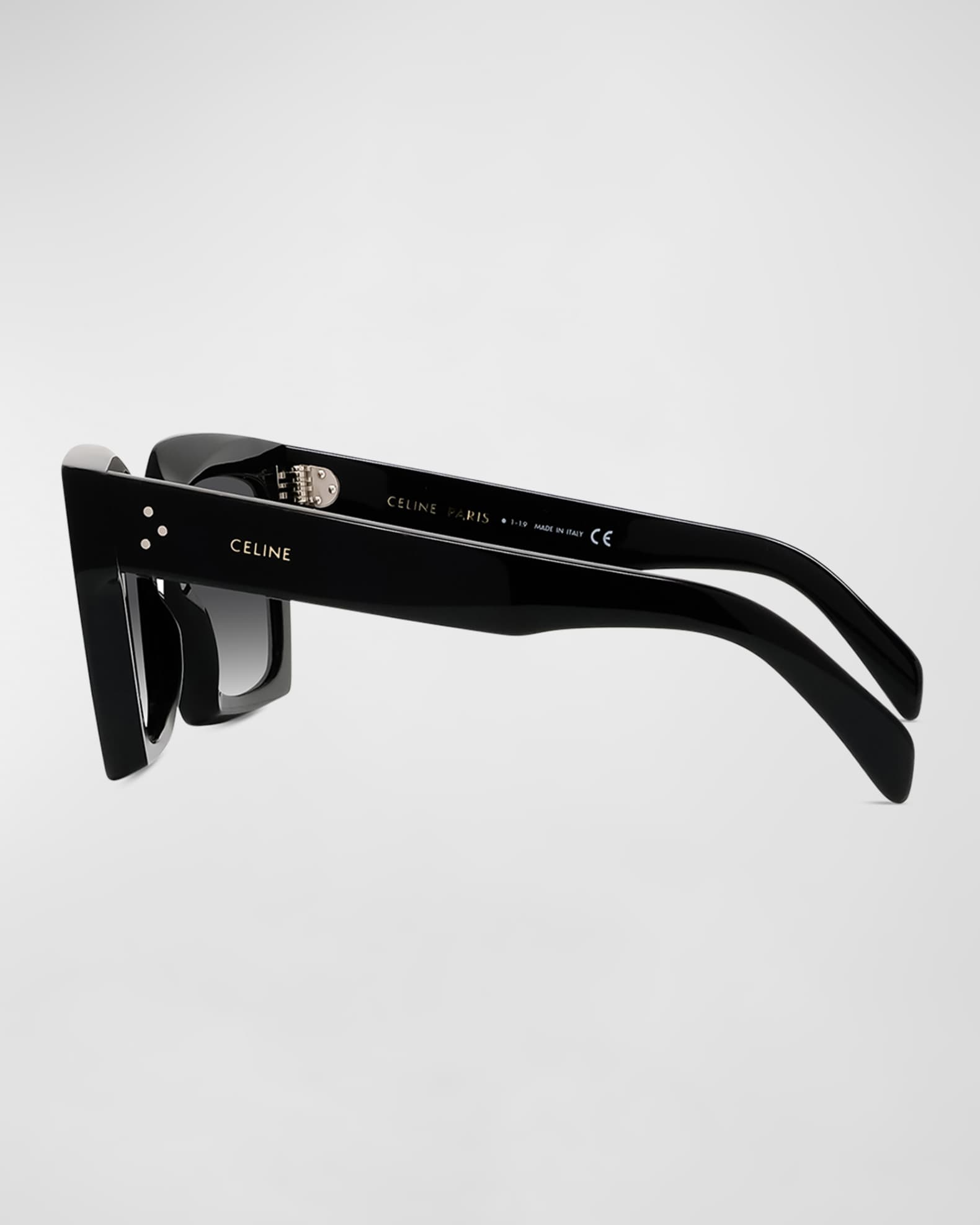 Rectangle Acetate Sunglasses | Neiman Marcus