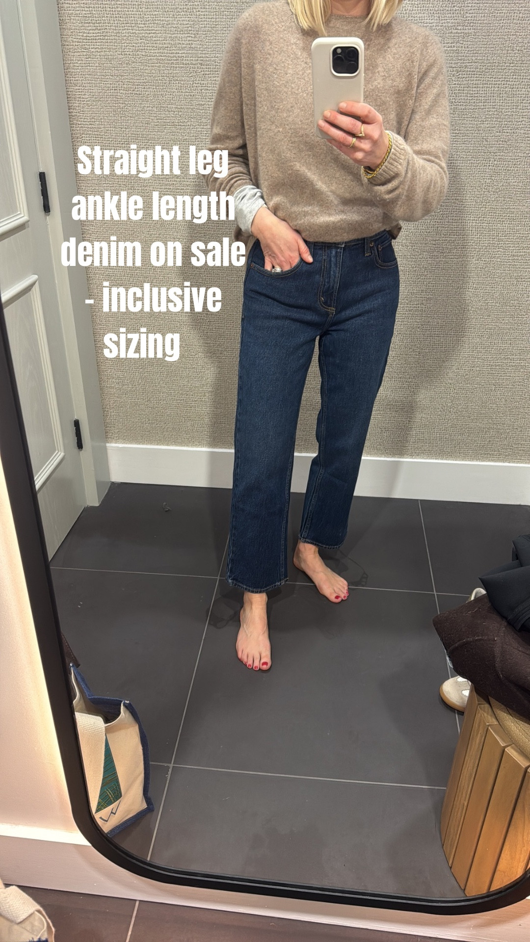 I’ve found a great straight leg ankle length jean on the high street

Waist measured in inches for precise fit
Inclusive sizing 24-34 waist 
Curve option available too
3 leg lengths 

BUT go up a length for an ankle length style rather than a crop 
Wearing regular even though I’m 5ft 2 

Soft denim.

Other colours available 

Denim
Jeans 
Spring outfits 

#LTKsalealert #LTKeurope