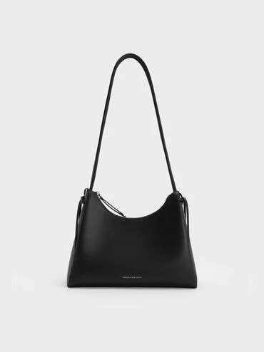 Hazel Bow Hobo Bag
    
         - Noir | Charles & Keith UK